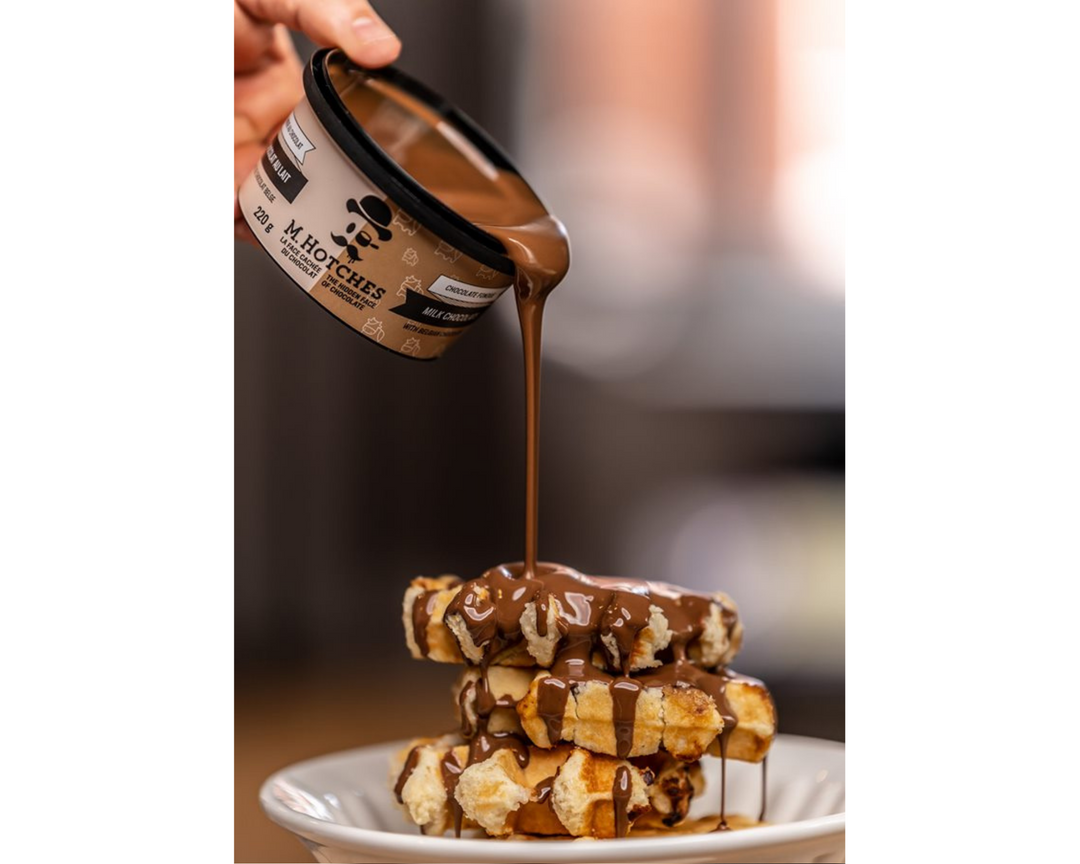 M.Hotches - M.Hotches - Panier de 8 fondues faites de chocolat belge