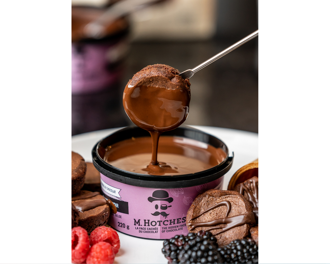 M.Hotches - M.Hotches - Panier de 8 fondues faites de chocolat belge