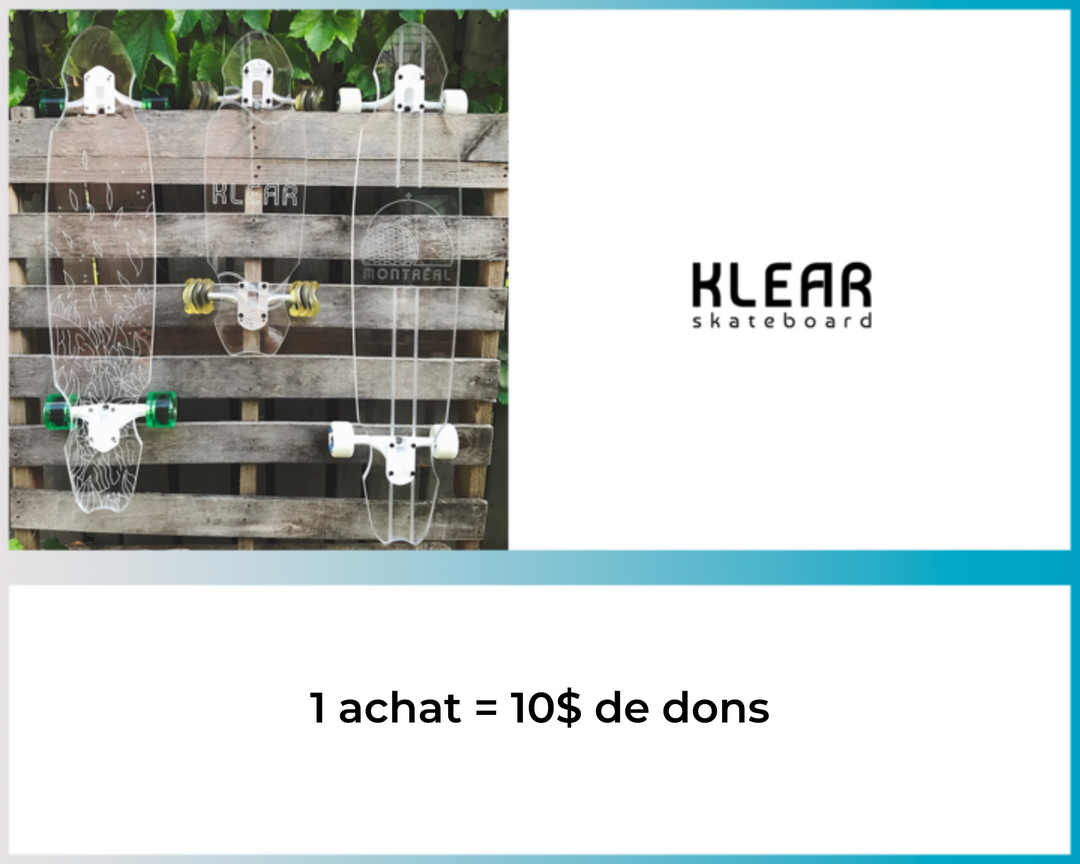 KLEAR Skateboard - Cruiser KLEAR ou Longboard KLEAR